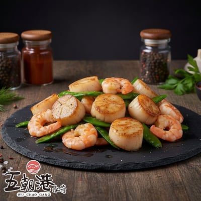 【五朝港水產】割背白蝦仁(500g±10%/包)1