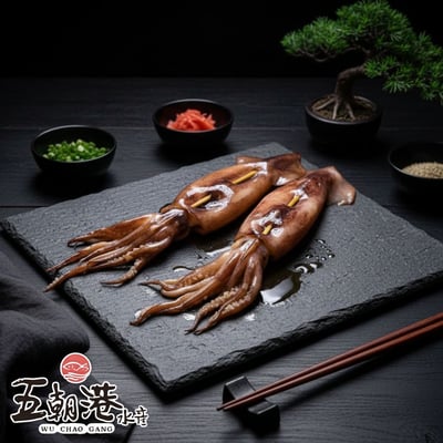 【五朝港水產】阿根廷魷魚串(300g/串)1