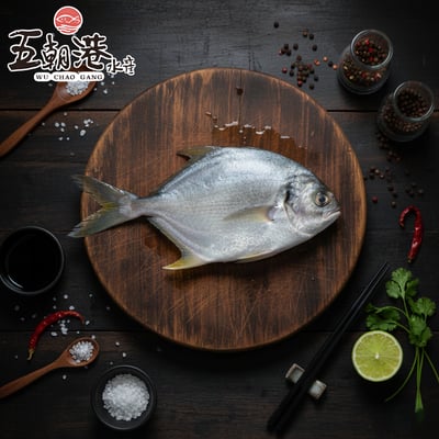 【五朝港水產】招財三去黃金鯧/紅杉魚1