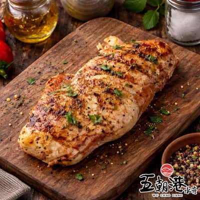 【五朝港水產】義式香草嫩腿排2