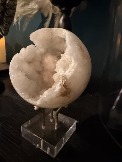 摩洛哥白水晶洞 10x10x10(cm)3
