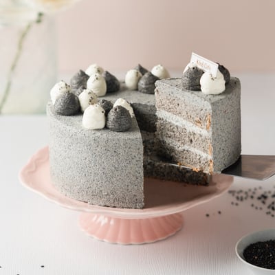 黑芝麻戚風蛋糕1