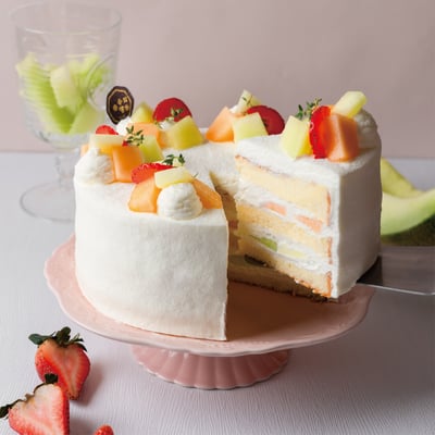 北海道生乳蛋糕(季節限定水果)1
