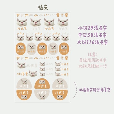 寵物大頭｜ 立體姓名貼7