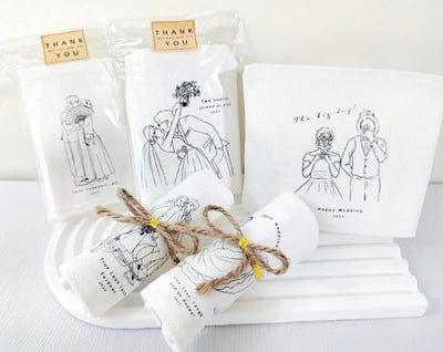 客製化 線條婚禮 環保杯套3