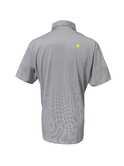 男款｜螢火蟲系列 千鳥格紋黑印花 短袖POLO衫-男2