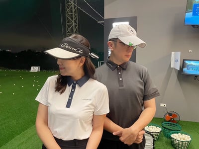 黑點圖案造型POLO衫短袖上衣-灰（男）7