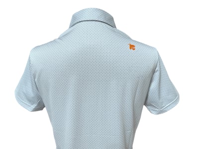 情侶款｜螢火蟲系列 淺霧綠幾何滿版小印花短袖POLO衫-女4