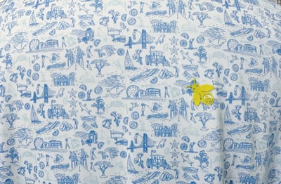 情侶款｜螢火蟲系列 旅遊地圖印花 短袖POLO衫-男7