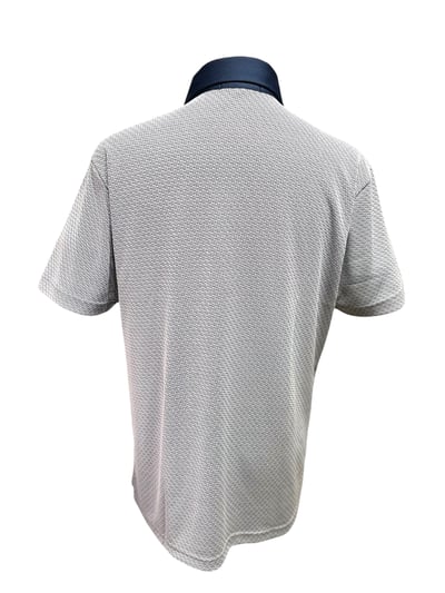 小格紋印花圖案領繡花LOGO-灰（男）4