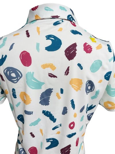 情侶款｜螢火蟲系列 塗鴉彩繪印花 短袖POLO衫-男4