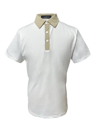 情侶款｜螢火蟲系列 奶茶領 短袖POLO衫-男1