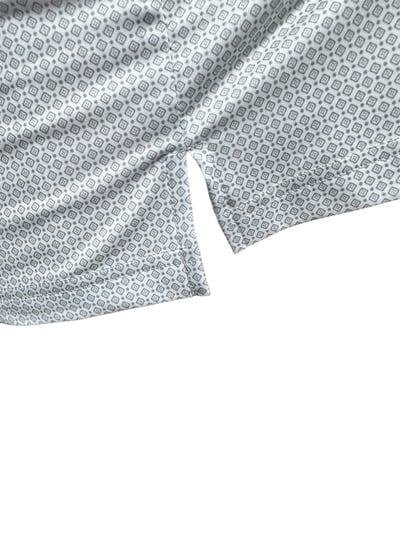 情侶款｜螢火蟲系列 淺霧綠幾何滿版小印花短袖POLO衫-女7