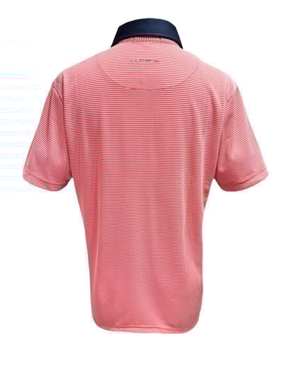 小格紋造型 背後繡花LOGO-紅（男）3