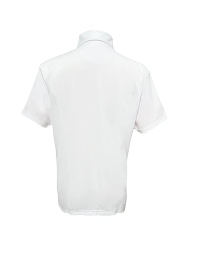 情侶款｜素面蜂巢紋 蒂芬妮綠 繡花短袖POLO-男3