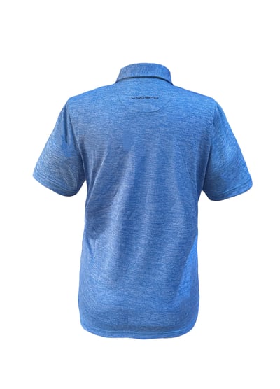 情侶款｜暈染深淺藍色印花-POLO衫短袖上衣-藍（男）2