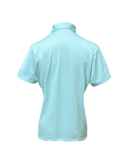 情侶款｜螢火蟲系列 清新薄荷綠印花 短袖POLO衫-女2