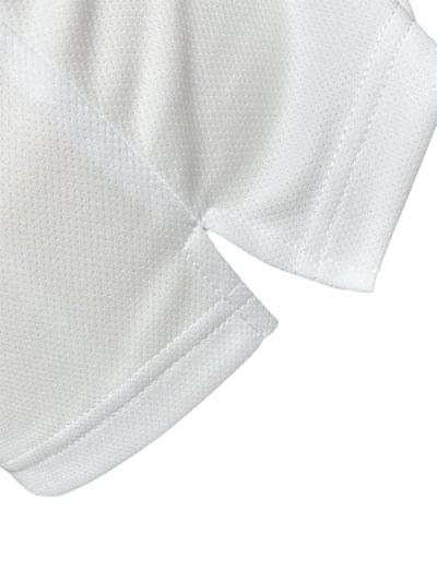 情侶款｜素面蜂巢紋 蒂芬妮綠 繡花短袖POLO-女6