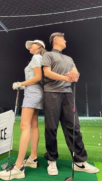 黑點圖案造型POLO衫短袖上衣-灰（男）8