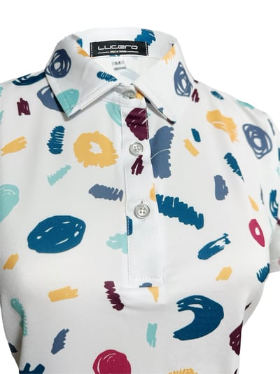 情侶款｜螢火蟲系列 塗鴉彩繪印花 短袖POLO衫-女6