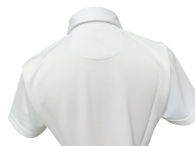 情侶款｜素面蜂巢紋 蒂芬妮綠 繡花短袖POLO-男5