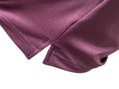 螢火蟲系列  紫莓紅酒撞色 短袖POLO衫-女4