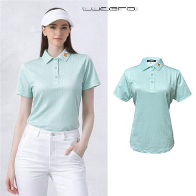 情侶款｜螢火蟲系列 清新薄荷綠印花 短袖POLO衫-女9