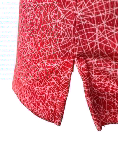 情侶款｜閃耀星圈圖案印花-POLO衫短袖上衣-紅（男）1332043