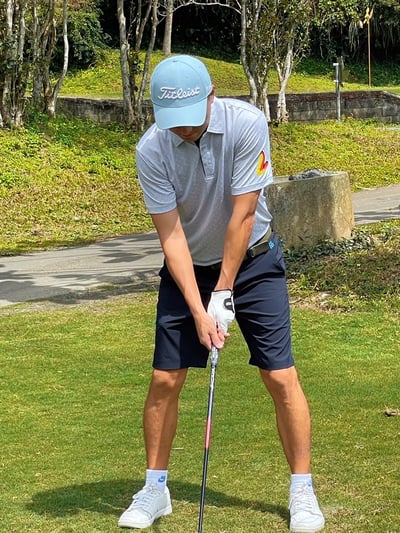 大螺旋槳 菱圓形圖案印花-POLO衫短袖上衣-手袖徽章三色-灰（男） 9