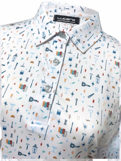 情侶款｜俏皮實驗室圖騰印花 長袖款-白底（女）4