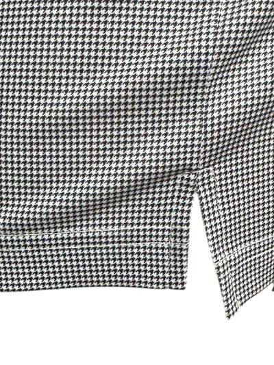 男款｜螢火蟲系列 千鳥格紋黑印花 短袖POLO衫-男6