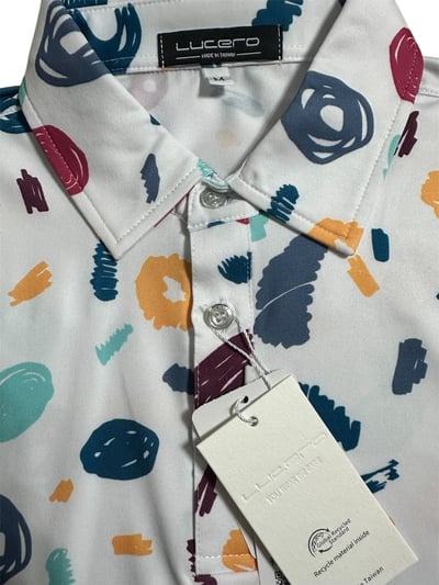 情侶款｜螢火蟲系列 塗鴉彩繪印花 短袖POLO衫-女3