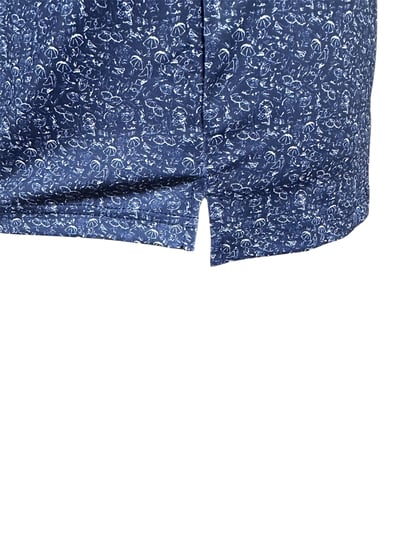 男款｜螢火蟲系列 藍風傘語印花 短袖POLO衫-男6