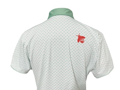 情侶款｜螢火蟲系列  綠葉瓣撞色 短袖POLO衫-男6