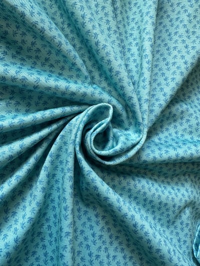 情侶款｜螢火蟲系列 湖水藍綠色 小楓葉印花短袖POLO衫-女7