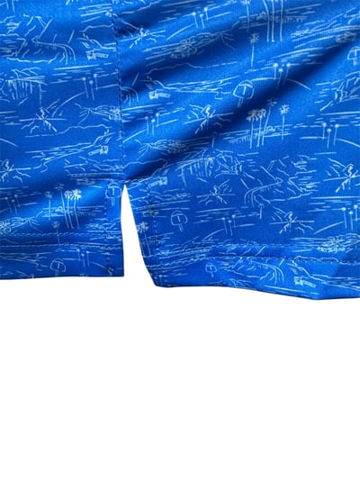 男款｜螢火蟲系列 棕梠樹圖騰印花 短袖POLO衫-男6