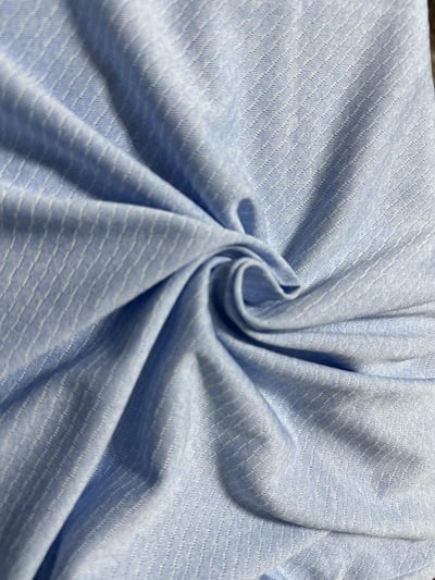 男款｜螢火蟲系列 天空藍雪花斜紋印花 短袖POLO衫-男5