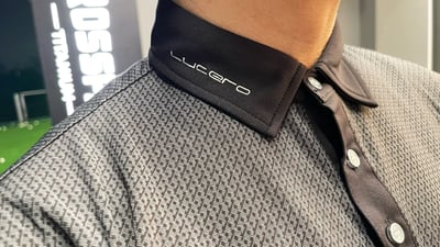 黑點圖案造型POLO衫短袖上衣-灰（男）6