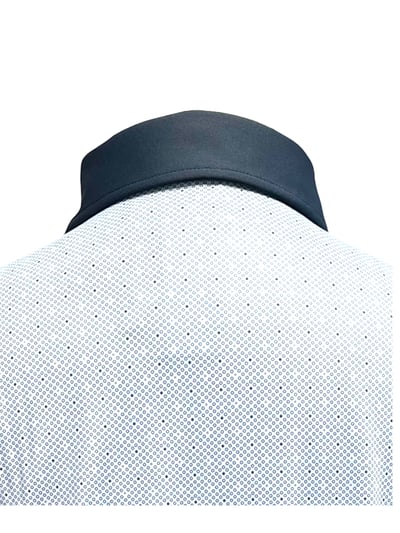 小藍圓點印花POLO衫-淡藍（男）3