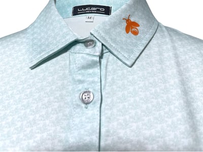 情侶款｜螢火蟲系列 清新薄荷綠印花 短袖POLO衫-女4