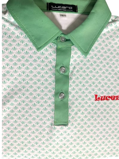 情侶款｜螢火蟲系列  綠葉瓣撞色 短袖POLO衫-女5