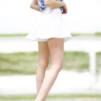 女｜高腰彈性百褶裙 風琴褶裙 運動A字 修身裙-SM6