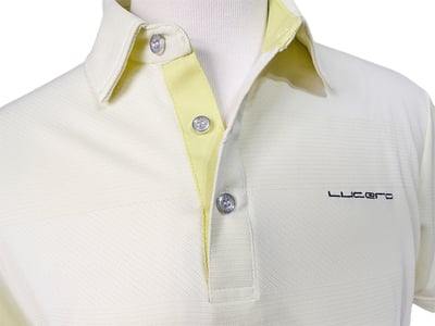 橫斜紋雙斜紋-繡花LOGO短袖上衣-黃（男）4