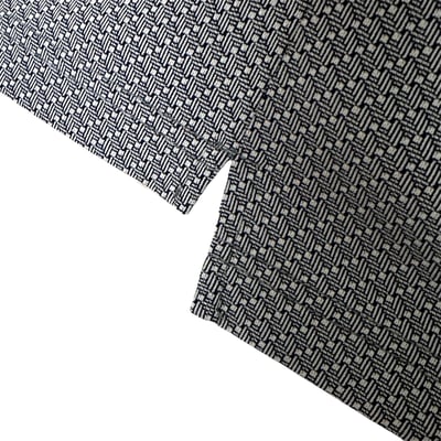 小格紋印花圖案領繡花LOGO-灰（男）3