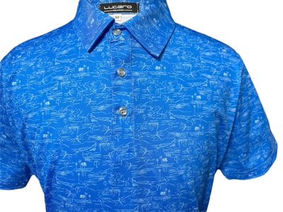 男款｜螢火蟲系列 棕梠樹圖騰印花 短袖POLO衫-男3