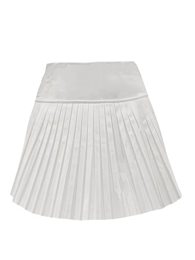 女｜高腰彈性百褶裙 風琴褶裙 運動A字 修身裙-SM1