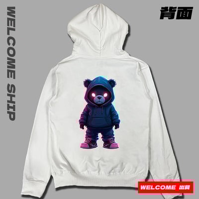 (連帽上衣)幽光熊 Welcome出貨1