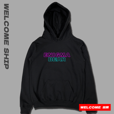 (連帽上衣)幽光熊 Welcome出貨5