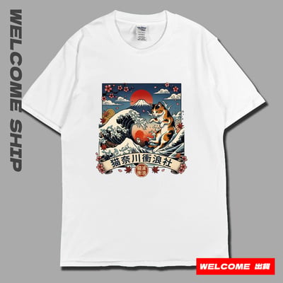 (短T)貓波衝浪 Welcome出貨4