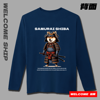 (長T)武士柴犬 Welcome出貨4